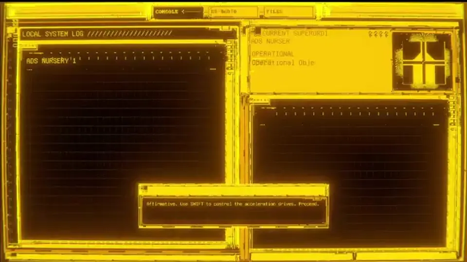 RADIOSOL in-game console — Steam overlay is a separate list